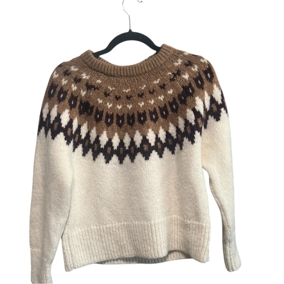Veronica Beard Anne Fair Isle Alpaca Pullover in Excellent Pre Loved Condition - Picture 2 of 5